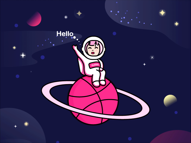 hello dribbble 插图