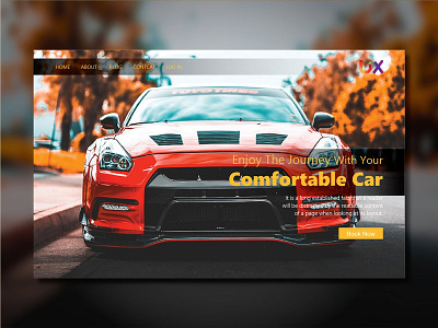 Landing page design trend Car