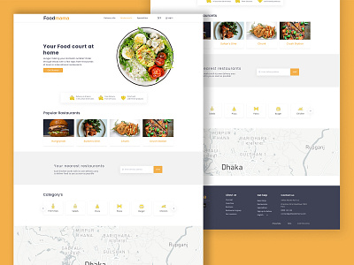 Food Website UI design