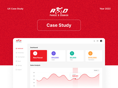RSD Courier and Parcel delivery UX Case study application design case study courier delivery parcel product design saas product software ui ui ux design user experience user interface design ux case study website ui