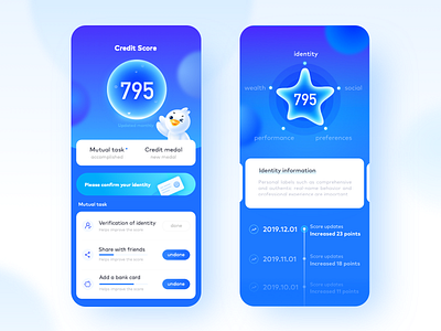 C APP animation app card chart design illustration mobile ui ux