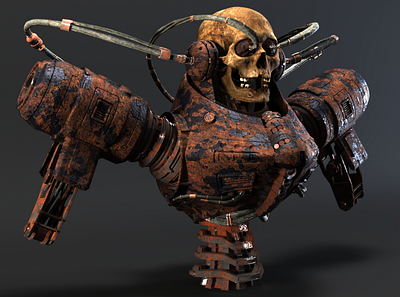 Fallen Warrior 3d archeology casualty concept art cyborg death digital 3d future futuristic hardsurface mecha metal military old rust sciencefiction scifi soldier war warrior