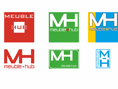 Meuble-Hub Logos advertising business company furnitures import export logo