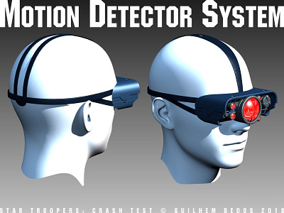 MoDS (Motion Detector System) 3d 3dsmax board game boardgame cardgame combat concept art device digital 3d future futuristic game game art metal military sciencefiction scifi