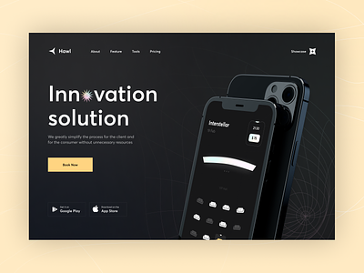 Cinema Product Landing app concept design inspiration interface landing mobile ui ux web web design