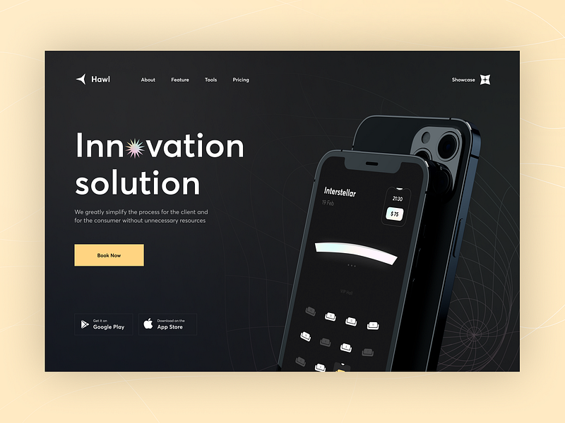 Cinema Product Landing by Vadim Marchenko for Hawl on Dribbble