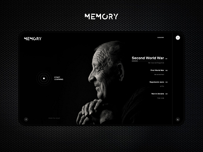 Memory app concept creative design memory typography ui ux web web design