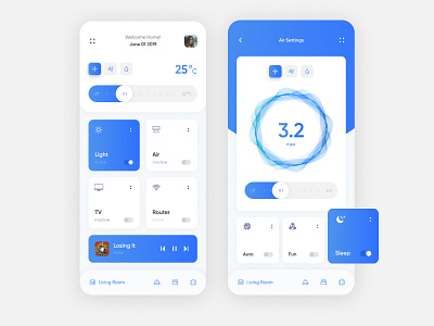 Smart Home activity app concept creative daily ui dailyui design designs inspiration interface mobile mobile app mobile design smart smart home typography ui ux web web design