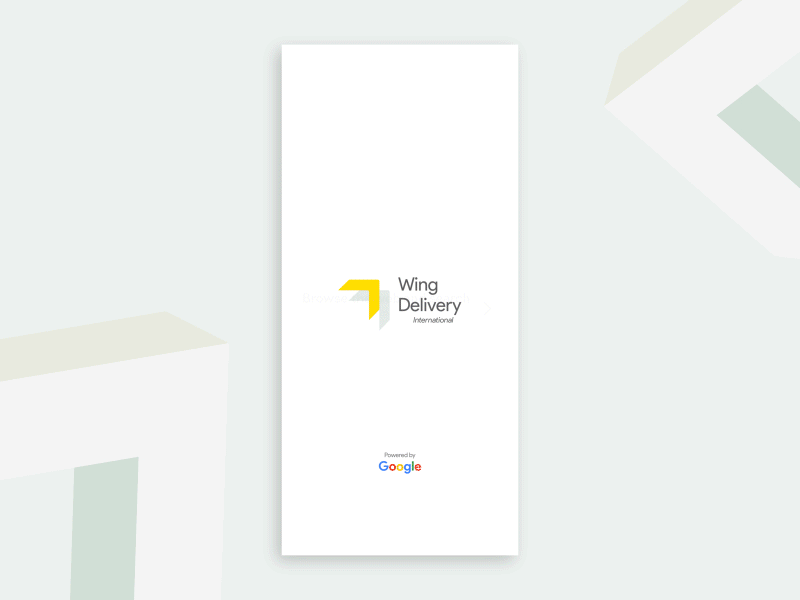 Google Wing Delivery app Concept