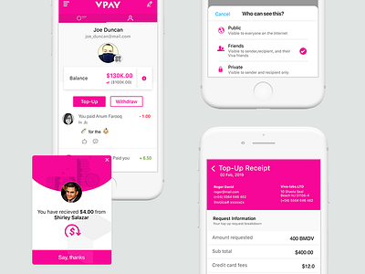 VPAY App Design