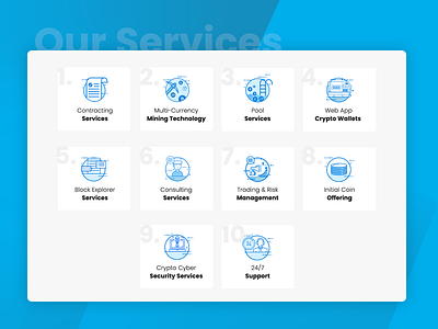Services Icons design iconset illustration photoshop vector