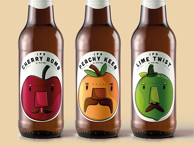 Soulfly Fruit Beer art beer bottle label branding branding and identity design digital art fruit beer illustration print procreate product design sketchbook