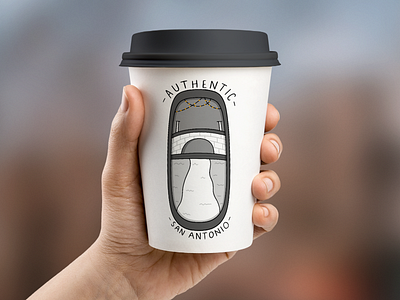 San Antonio Coffeehouse art branding branding and identity coffee coffee cup cup design design digital art illustration print procreate redesign sketchbook