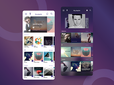 My playlist app design mobile app mobile app design ui ux