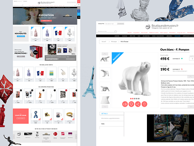 Boutiques de musées boutique design design art e commerce e commerce website exposition museum web design