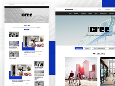 Architecture Cree Website architecture architecture design branding design design et architecture digital site web website website concept website design