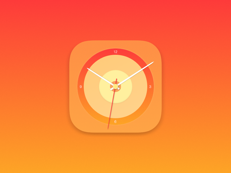 Clock Icon by Alex Tse on Dribbble