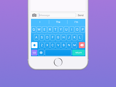 Blue Keyboard blue design ios extension keyboard