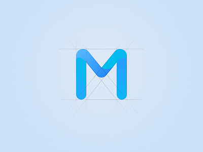 mecha logo icon letter logo m mecha
