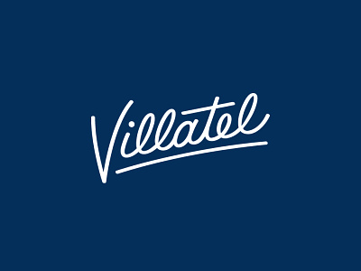 Villatel Logo brand branding design logo visual wordmark