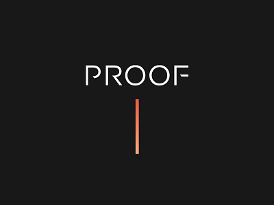 Proof Logo clothing gradient logo