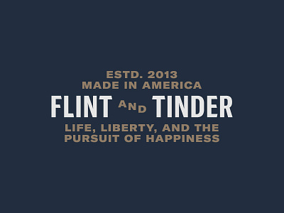 Logo Exploration #2 - Flint and Tinder brand branding design exploration identity logo visual wordmark