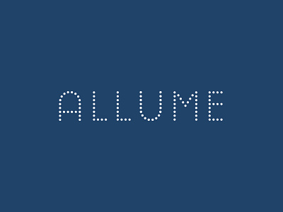 Allume - Alternative Wordmark brand branding design identity logo visual wordmark