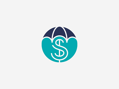 Emergency Fund Icon brand icon illustration logo mark money savings umbrella