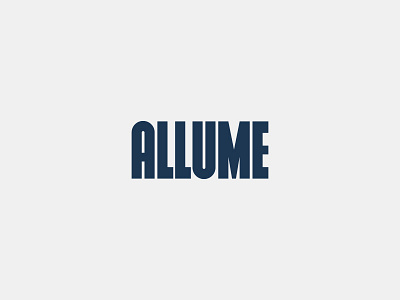 Allume - Condensed Wordmark branding condensed logo typography visual identity wordmark