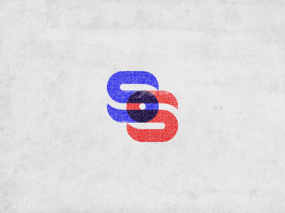 Distressed Double S brand design distressed icon illutration logo mark retro typography vintage visual