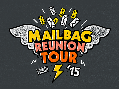 Mailbag Reunion Tour '15 logo sports texture