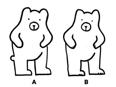 Bear A or B? bear sketch