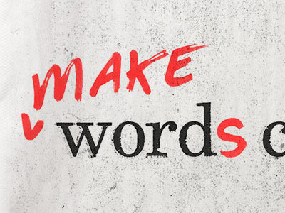 Make words... illustration texture