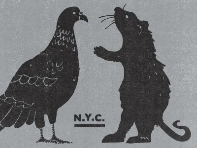 NYC dirt grit pigeon rat