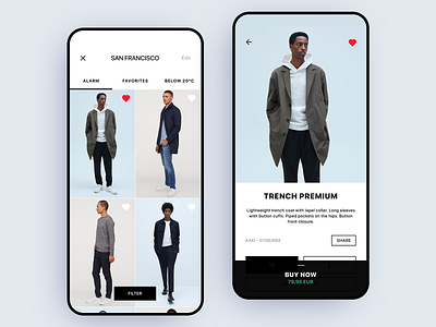 Weather-Based E-Commerce - App Design Concept