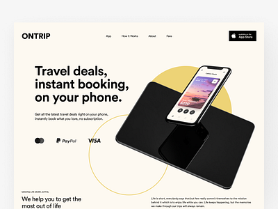 ONTRIP - Landing Page Design