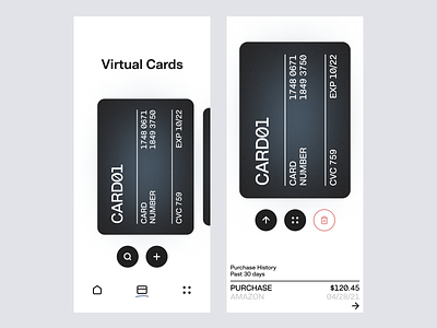 Mobile Virtual Cards App