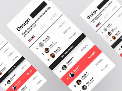 Leaderboard - App Design Concept