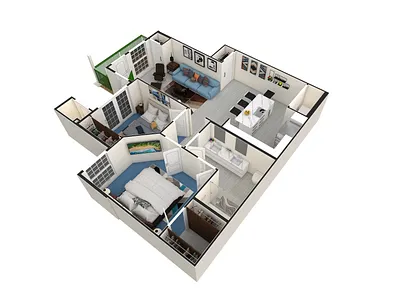 Apartment Unit 3D Floorplan. 3d 3dfloorplan 3drendering apartment design apartments architecture autocad bedroom design design floor floor plan floorplan homebuilder illustration interior interior architecture lumion realestate realestateagent realtor