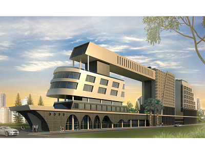 Luxurious Hotel Exterior Design, West Africa.