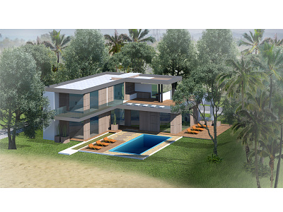 Vacation House | Srilanka architect architecture atlanta exterior floorplan home homebuilder house illustration landscape design melbourne miami ontario property realestateagent realtor rendering residential srilanka visualization