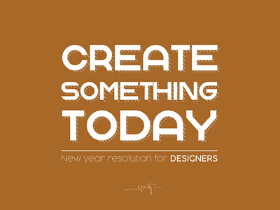 New year resolution create design new year typo typography