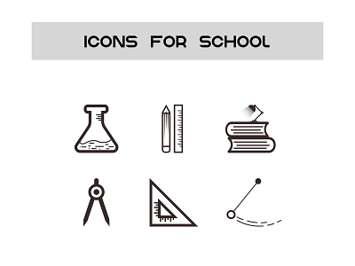 Icon for School design education icon icon design illustration school