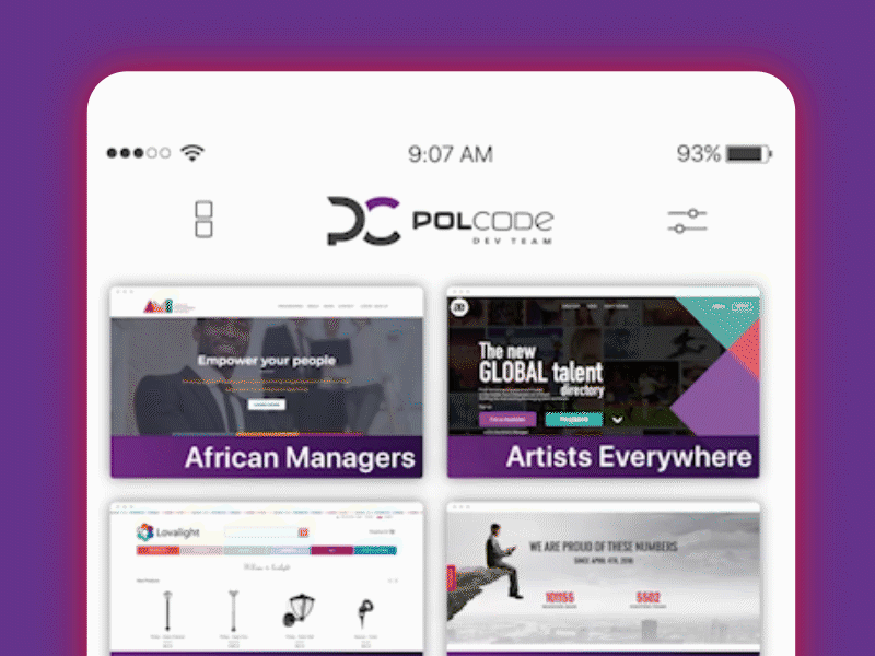 Polcode - Projects - Filter By ver. 2 aftereffects animation app app animation app design branding design mobile mobile animation mobile app mobile app design ui ux