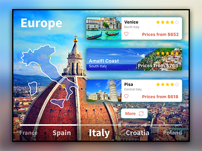 Travel Application - Europe app app design design europe journeys map sketch travel trip ui ux web web design