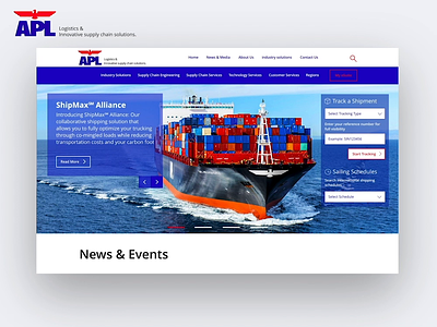 APL Logistics Redesign aftereffects animation apl app design logistic logistics transport ui ux web web design