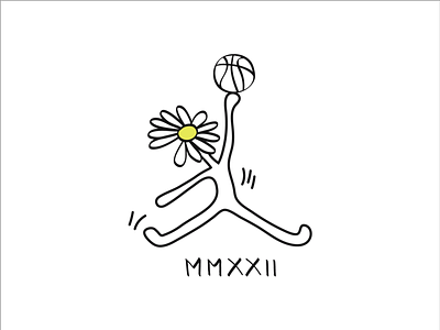 daisyplaysbasketball basketball daisy flower illustration illustrator minusone peace