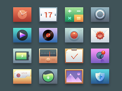 A Theme calculator calendar clock colorful download email gallery game note recorder theme ui