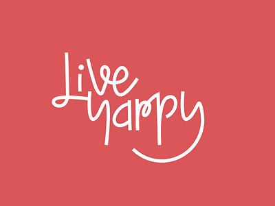 Live Yappy branding design designer graphic graphicdesign logo logotype minimal typographic vector