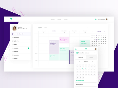 Calendar design for B2B platform